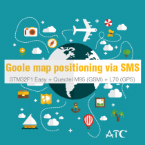 Google Map positioning via SMS using the STM32F1 Easy + Quectel M95 (GSM) + L70 (GPS)
